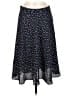 Ann Taylor 100% Polyester Polka Dots Blue Casual Skirt Size 8 - photo 1