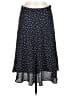 Ann Taylor 100% Polyester Polka Dots Blue Casual Skirt Size 8 - photo 2