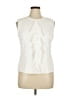 Donna Degnan 100% Polyester Ivory Sleeveless Blouse Size 14 - photo 1