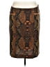 Ellen Tracy Animal Print Brown Casual Skirt Size 12 - photo 1