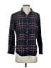 Athleta Plaid Black Long Sleeve Button-Down Shirt Size S - photo 1