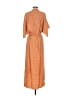 Lezat 100% Polyester Orange Casual Dress Size S - photo 2