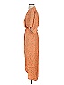 Lezat 100% Polyester Orange Casual Dress Size S - photo 5