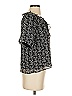 Ann Taylor LOFT 100% Polyester Black Short Sleeve Blouse Size XS - photo 4
