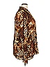Rafael 100% Polyester Animal Print Brown Long Sleeve Blouse Size 2X - photo 4
