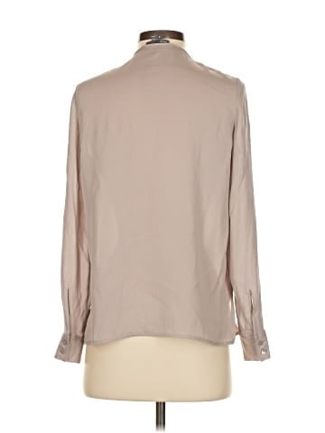 Vince. Long Sleeve Silk Top (view 2)