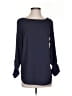 Ann Taylor Blue Long Sleeve Blouse Size XS - photo 1