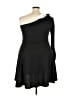 Assorted Brands Solid Black Cocktail Dress Size 3X - photo 2