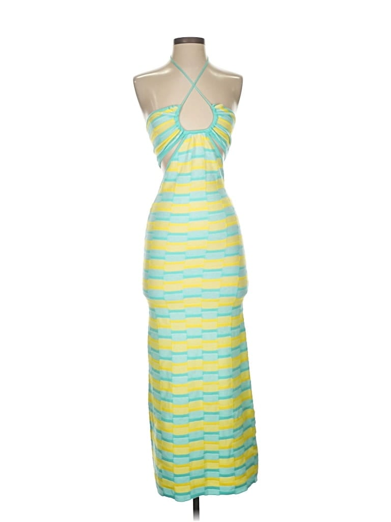 Prettylittlething Cocktail Dress In Yellow