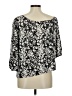 Peyton Jensen 100% Polyester Black 3/4 Sleeve Blouse Size M - photo 2