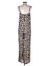 WeWoreWhat 100% Viscose Stars Gray Tan Jumpsuit Size XS - photo 2