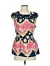 Pim + Larkin 100% Polyester Blue Pink Sleeveless Blouse Size S - photo 1