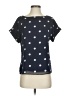 Banana Republic 100% Polyester Polka Dots Blue Short Sleeve Blouse Size XXS - photo 1