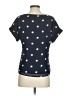 Banana Republic 100% Polyester Polka Dots Blue Short Sleeve Blouse Size XXS - photo 2