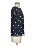 Banana Republic 100% Polyester Polka Dots Blue Short Sleeve Blouse Size XXS - photo 4