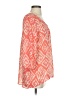 Studio Y 100% Polyester Orange 3/4 Sleeve Blouse Size S - photo 4