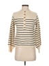 Shein 100% Acrylic Stripes Ivory Pullover Sweater Size 4 - photo 1