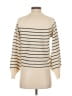 Shein 100% Acrylic Stripes Ivory Pullover Sweater Size 4 - photo 2