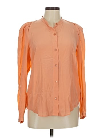 Joie Long Sleeve Silk Top (view 1)