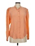 Joie 100% Silk Orange Pink Long Sleeve Silk Top Size M - photo 1