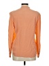 Joie 100% Silk Orange Pink Long Sleeve Silk Top Size M - photo 2