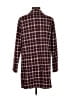 Harlyn Plaid Burgundy Coat Size S - photo 2
