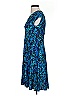 Chaps Print Blue Cocktail Dress Size S (petite) - photo 5
