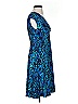 Chaps Print Blue Cocktail Dress Size S (petite) - photo 4