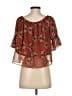 MISA Los Angeles Red Short Sleeve Blouse Size S - photo 2