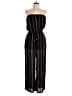 Elan 100% Rayon Stripes Black Jumpsuit Size XL - photo 1