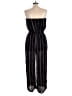 Elan 100% Rayon Stripes Black Jumpsuit Size XL - photo 2