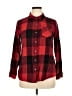 Ruff Hewn 100% Cotton Plaid Red Long Sleeve Button-Down Shirt Size XL (petite) - photo 1