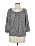 MICHAEL Michael Kors Gray 3/4 Sleeve Blouse Size M - photo 1