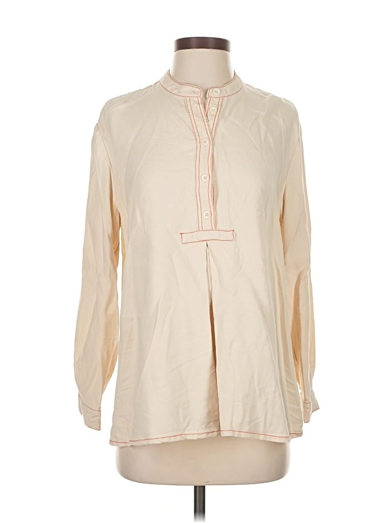 Pre-owned Masai Long Sleeve Blouse In White