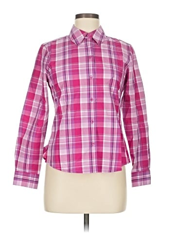Foxcroft Long Sleeve Button-Down Shirt (view 1)