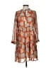 THML 100% Polyester Paisley Orange Casual Dress Size XS - photo 1