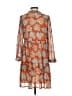 THML 100% Polyester Paisley Orange Casual Dress Size XS - photo 2