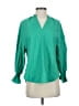 Boho Chic Green Long Sleeve Blouse Size XS - photo 1