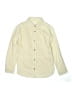 Zara Solid Ivory Tan Long Sleeve Button-Down Shirt Size 11 - 12 - photo 1