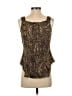 Aysha 100% Viscose Brown Sleeveless Top Size S - photo 2