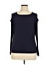 Simonton Says Blue Long Sleeve Top Size XL - photo 2