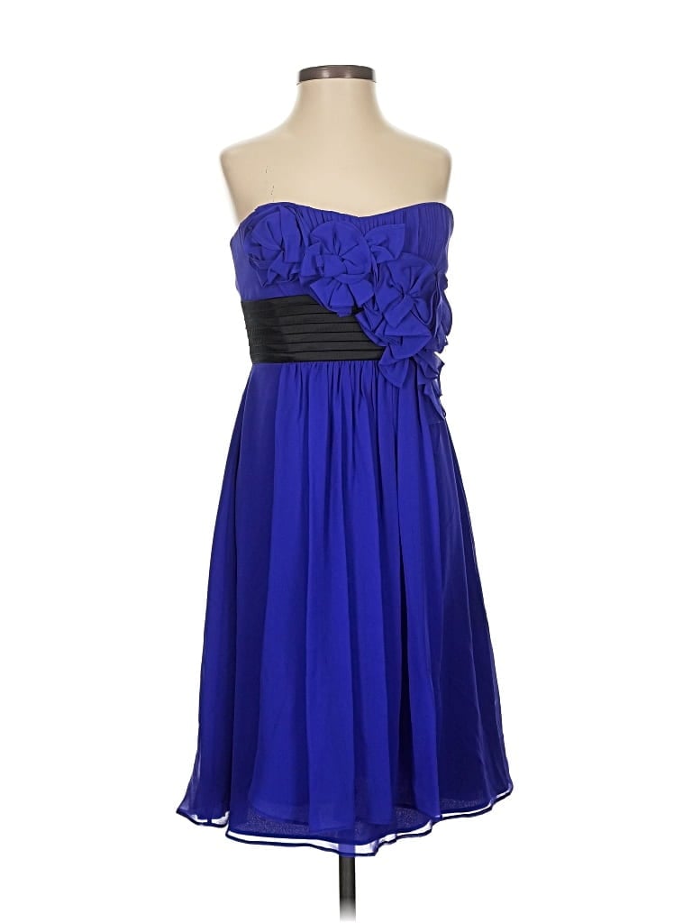 Pre-owned Bcbgmaxazria Cocktail Dress In Blue