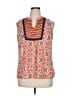 Olive Hill 100% Polyester Orange Red Sleeveless Blouse Size XL - photo 1