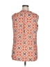 Olive Hill 100% Polyester Orange Red Sleeveless Blouse Size XL - photo 2