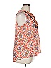 Olive Hill 100% Polyester Orange Red Sleeveless Blouse Size XL - photo 4