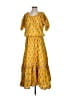 Rhode Paisley Yellow Casual Dress Size S - photo 1