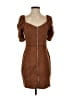iris 100% Polyester Brown Casual Dress Size S - photo 1