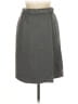 Charles Nolan Solid Gray Casual Skirt Size 6 - photo 1