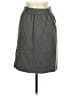 Charles Nolan Solid Gray Casual Skirt Size 6 - photo 2