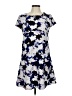 Jessica Simpson Print Blue Casual Dress Size 6 - photo 1